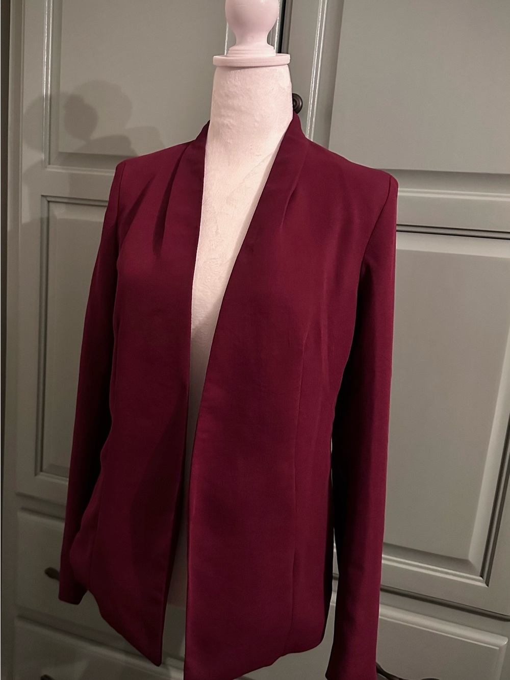 Babaton Red Open-Front Blazer Jacket - Picture 3 of 4